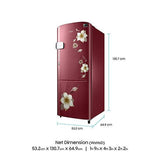 Samsung 212 Ltr 3 Star Direct Cool Single Door Refrigerator RR22M2Y2ZR2 Digital Inverter Technology