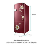 Samsung 212 Ltr 3 Star Direct Cool Single Door Refrigerator RR22N3Y2ZR2 Digital Inverter Technology
