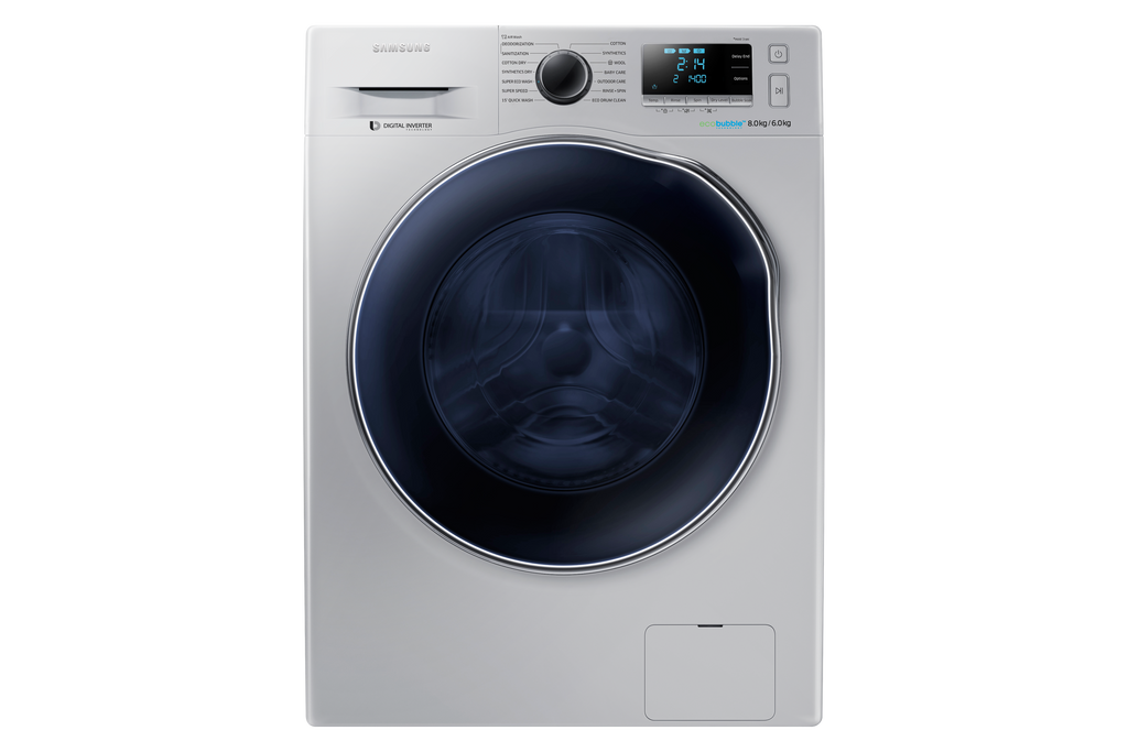 WD80J6410AS Front Loading with Eco-Bubble 8.0Kg, grey
