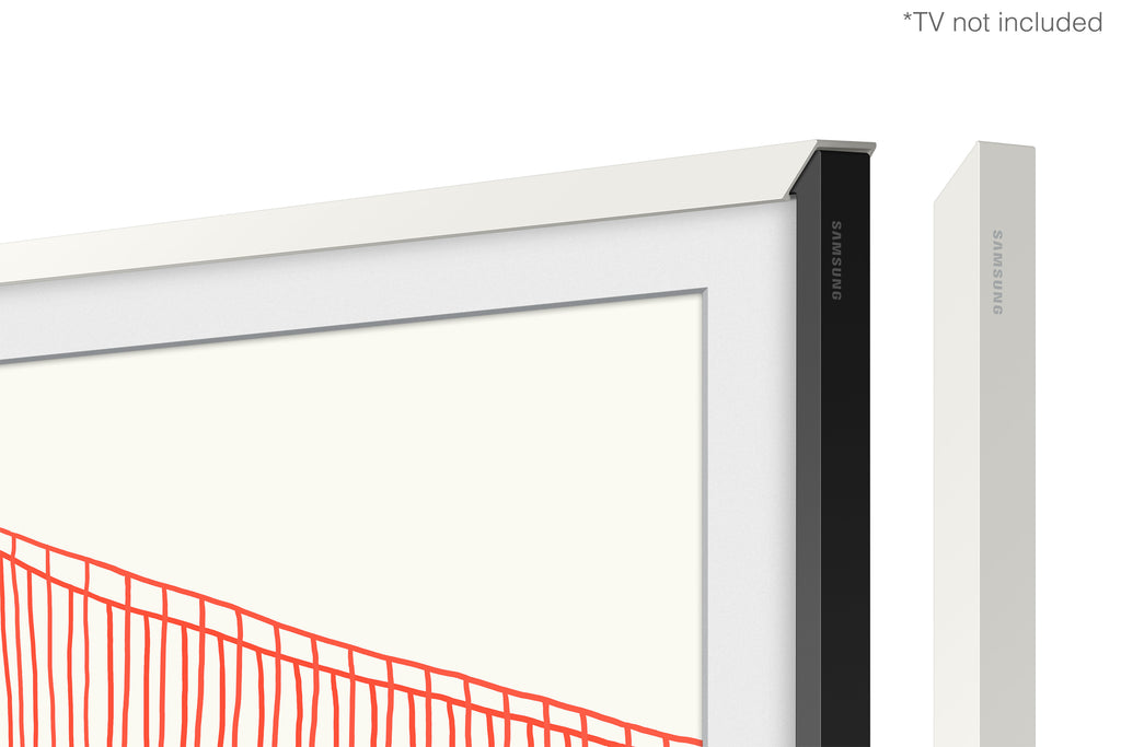 1m 08cm (43") Modern White Customisable Bezel for The Frame TV (2021)
